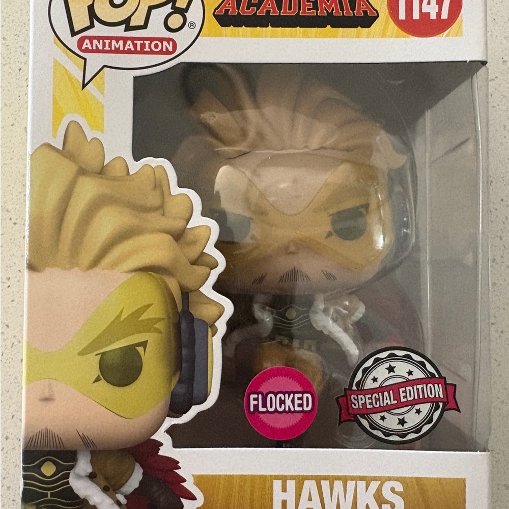 • My Hero Academia “Hawks” Special Edition Funko Pop Figure •
